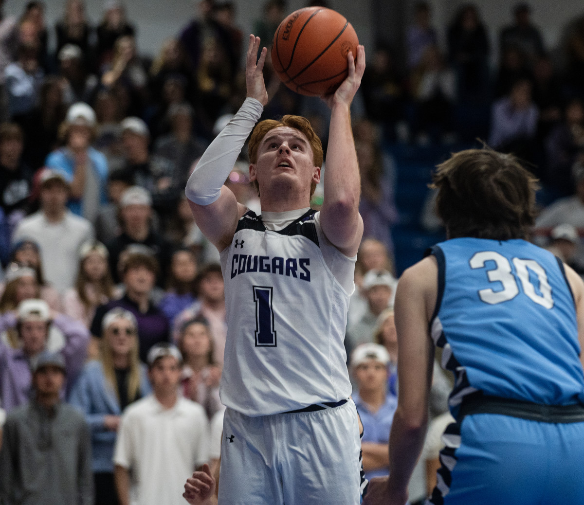 Breese Central vs Breese Mater Dei Illinois boys basketball February 23 2023 Paul Halfacre 15643